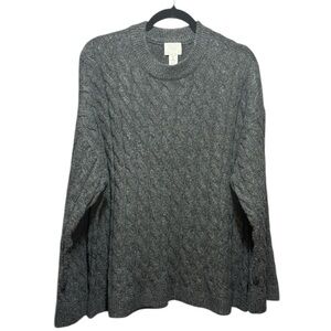 H&M Charcoal Cable Knit Sweater
